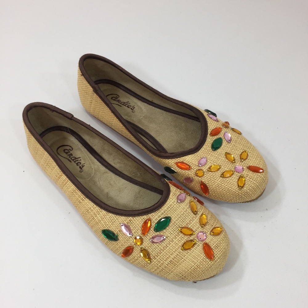 Candies Rattan Flats